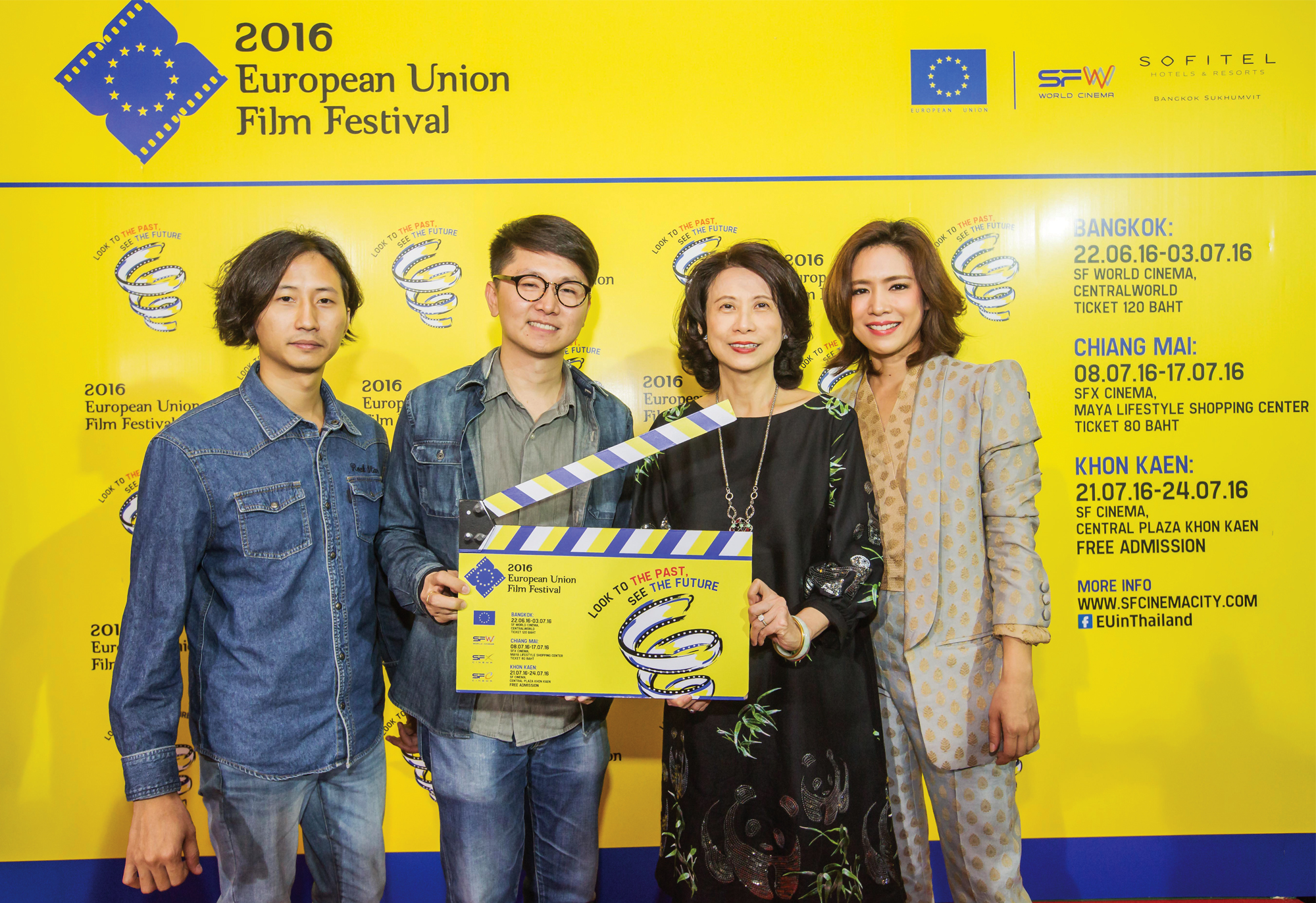 Banjong Pisanthanakun et al. posing for the camera